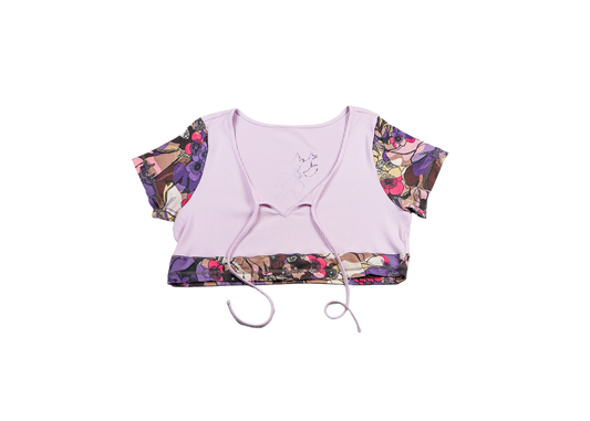 lavender crop top