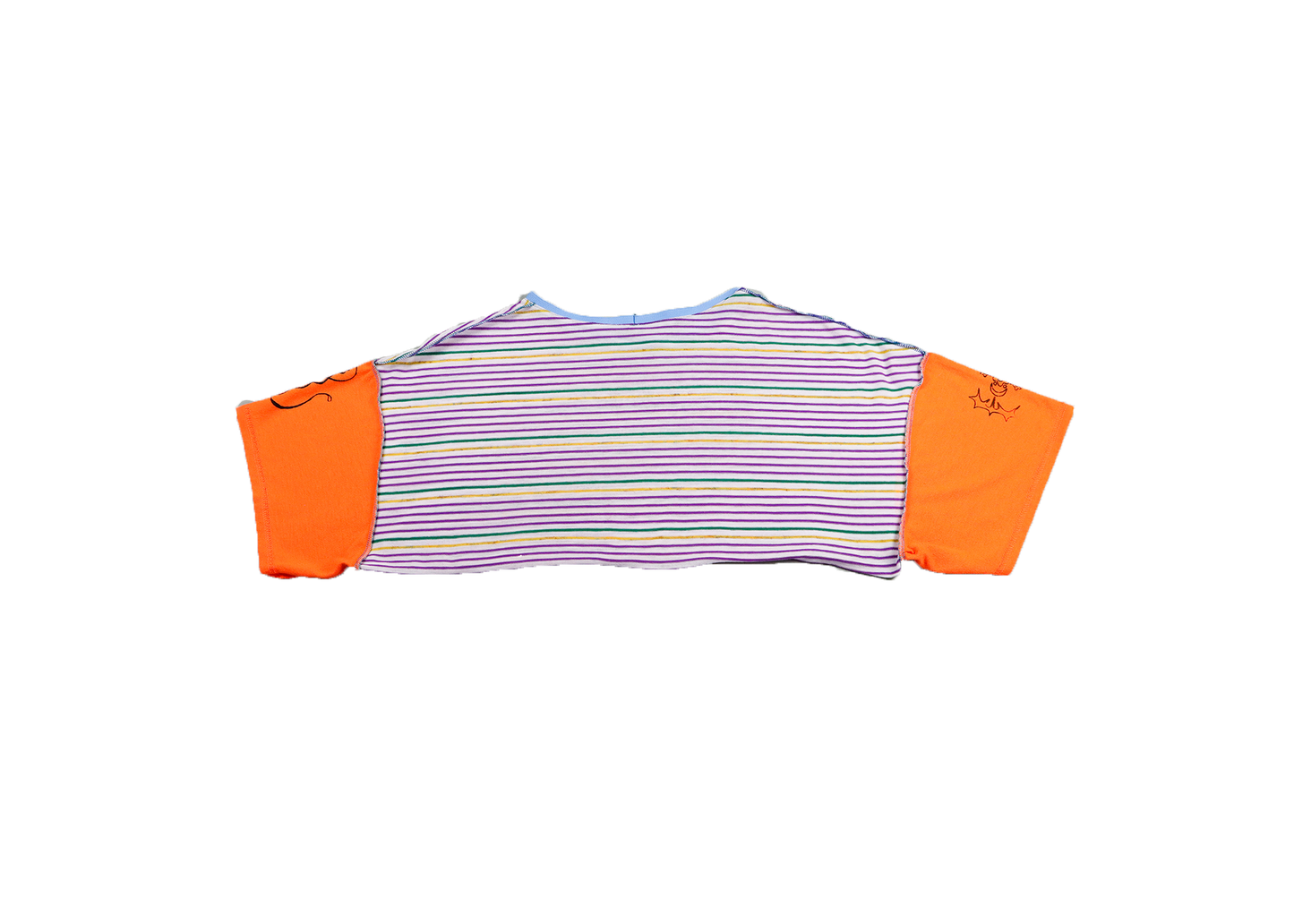 bb orange hyper wide crop top