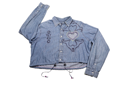 denim ch1valry button down