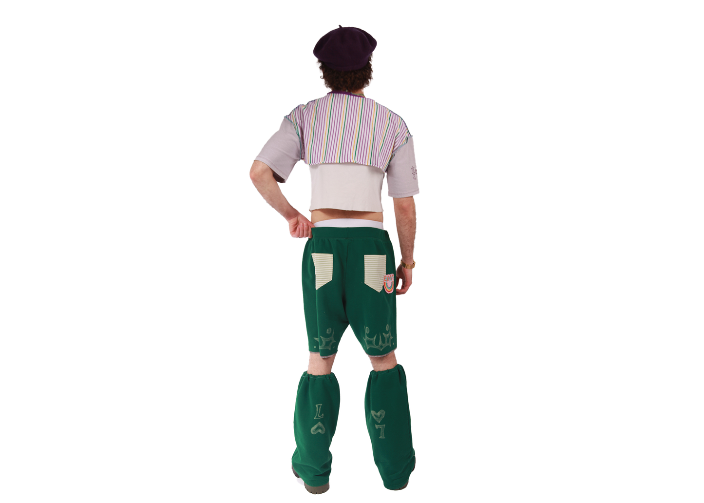 jojo green sweatshorts