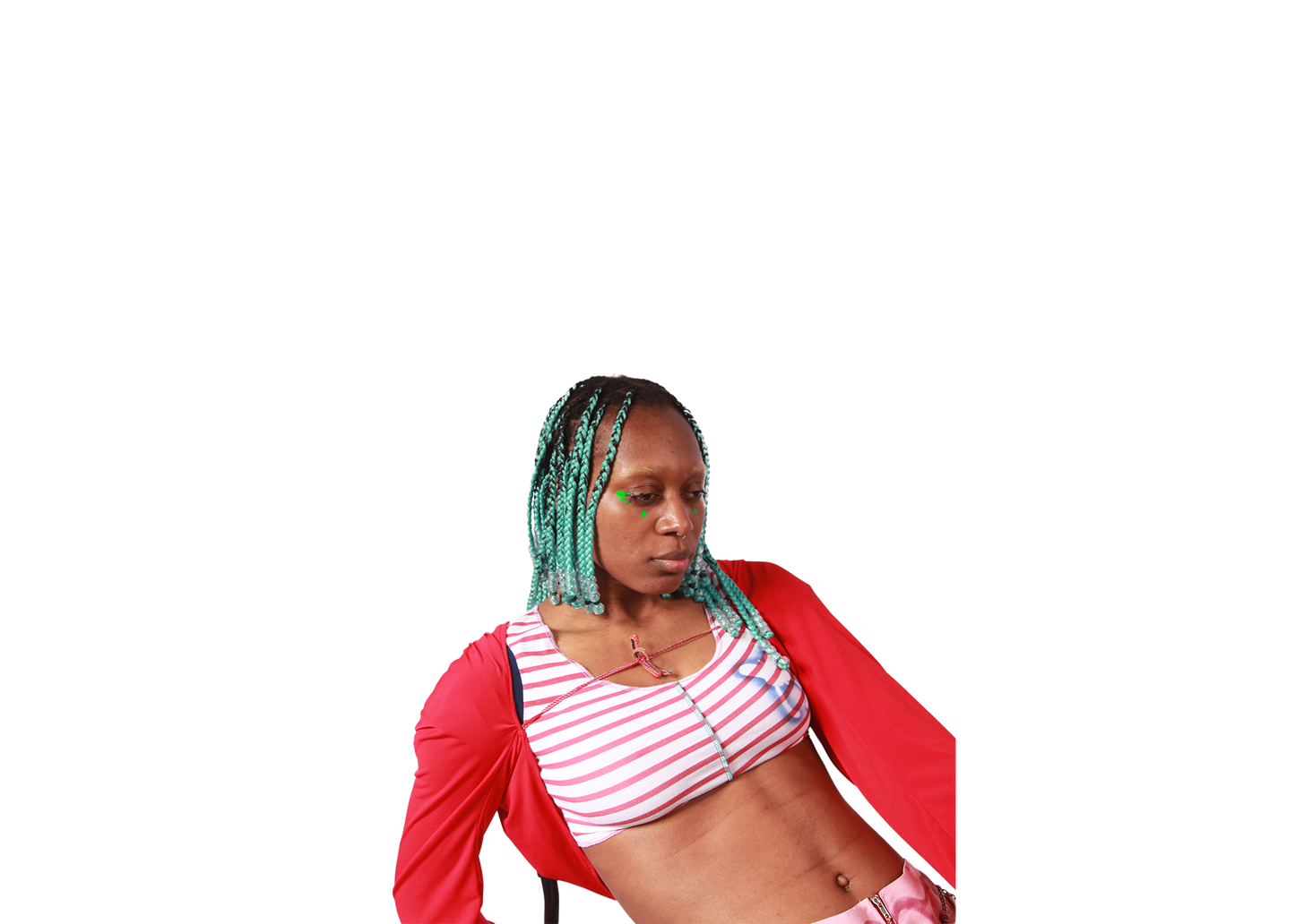 cherry super crop mini top (#1 bb tee)